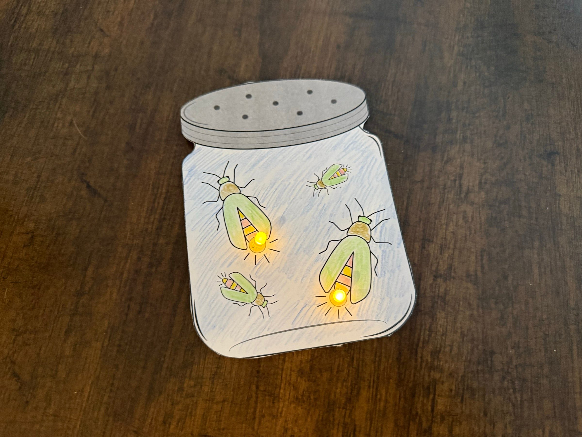 Completed paper circuit
