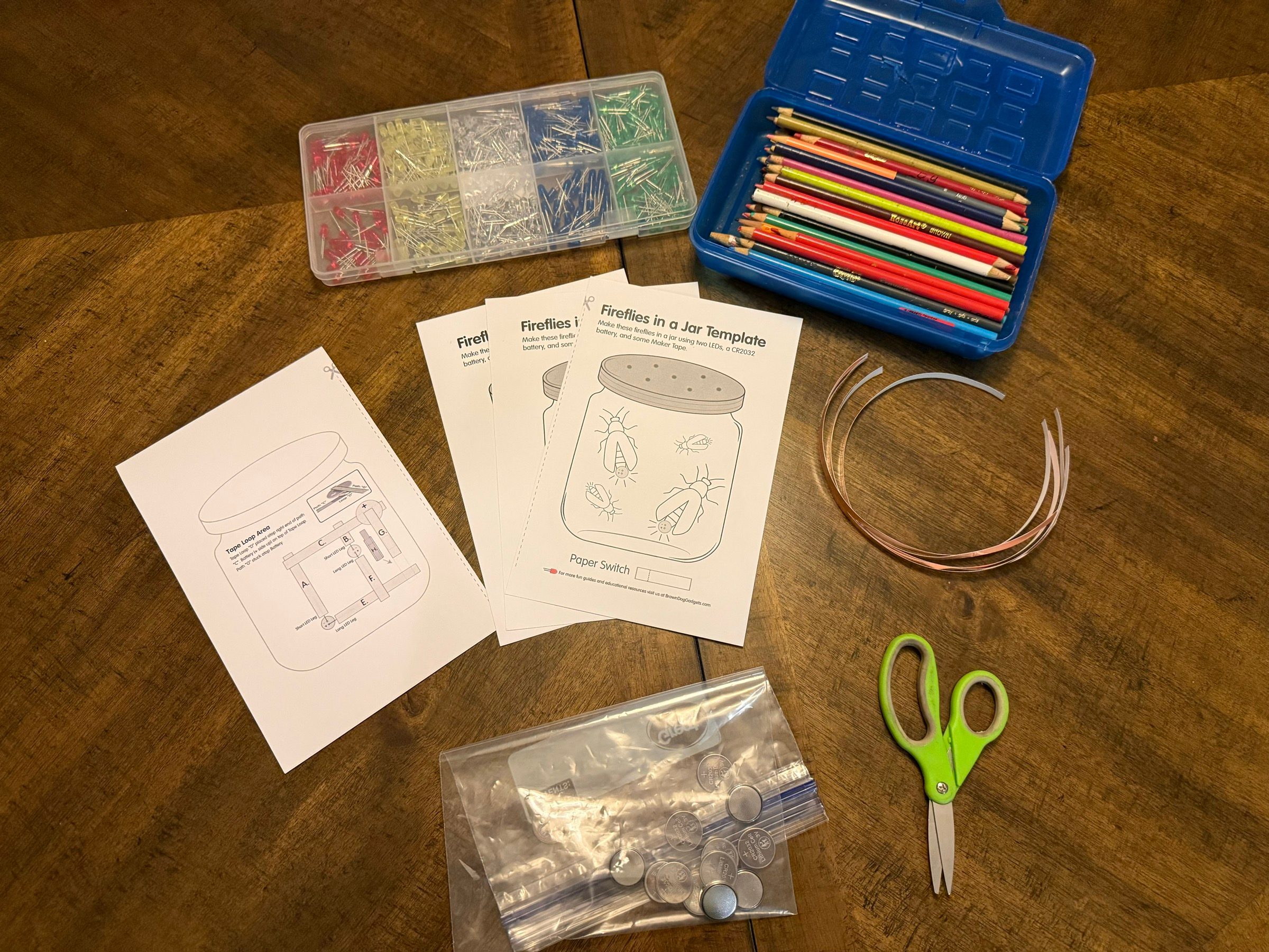 Prepared classroom materials