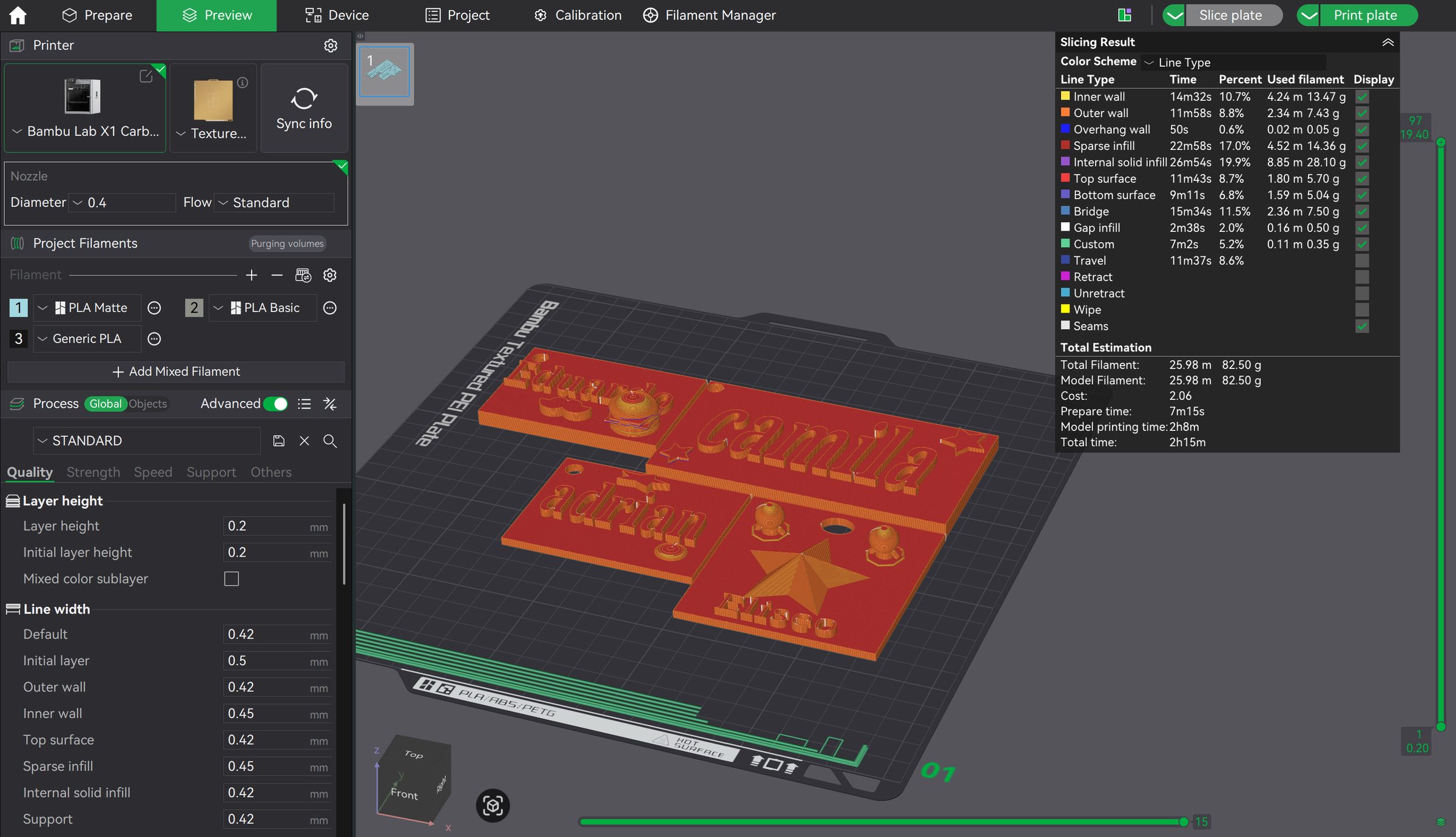 Prepared build plate